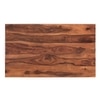 Striado Rectangular Solid Wood Coffee Table In Teak Finish