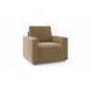 Apollo Sofa Set (Colour : Fawn Velvet, Cushion : Soft, Back Type : Regular, Seater : 3+1+1)