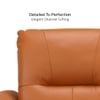 Orchard One Seater Motorized Leather Recliner in Savana Tan Brown Colour