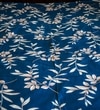 Fara Blue Floral 250 TC Glaze Cotton Fitted Queen Size Bedsheet with 2 Pillow Covers – Threads