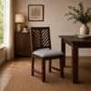 Alaca Sheesham Wood Dining Chairs in Provincial Teak Finish Set of 2