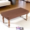 Bestone Sheesham Wood Accent Dining Bench (Taupe Brown Velvet Teak Finish)