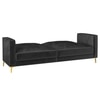 Novelle 3 Seater Click-Clack Sofa cum Bed  in Dark Grey Colour