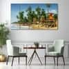 The Castle Decor Kerala Sea Wall Painting Wooden Framed 27x48 Inch