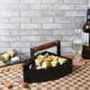 Press Shape Serving Platters With Skewers In Black Colour