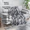 Multicolor Abstract Woollen Double Bed Blanket 240 X 220 Cm 350 Gsm