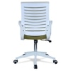 Mmarveal Mid Back Ergonomic Chair in Pearl Green Colour