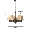 Devansh Dual Steel Metal  Wallmounted Lamp With Cotton Off-White Shade