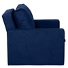 Bella One  Seater Pull Out Fabric Sofa Cum Bed Navy Blue
