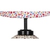 Regina Multicolor cotton Glass Table lamp with Iron Base