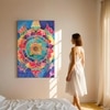 Abstract Multicolor Mandala Canvas Wall Art 22 x 34 Inch