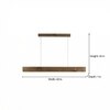 Slimline 48 Brown Solid Wood Single Hanging Light