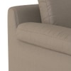 Esquel 1 Seater Leatherette Sofa in Cappuccino Colour