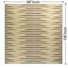 Shiga Wool Rectangle Carpets Durry  in Yellow Colour
