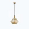 Oslo Gray Lustre Layered Glass Hanging Pendant Light