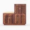 Casventa Shoe Rack Of 25 Pairs In Honey Oak Color