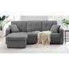 William Solid Wood Sofa cum Bed in Grey