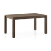 Atlas Solid Wood 6 Seater Compact Dining Table In Danish Walnut Finish