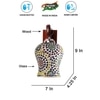 Devansh Solid Wood Electric Wall Light in Brown Colour with Multi Shade Count of 1 Light