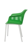 Kepler Brooks Senora Cafeteria Dining Chair in Green Colour