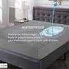 Cotton Waterproof Mattress Protector for Queen Size Mattress In Grey color 75x60