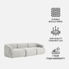 Zenliving Wood 3 Seater With Upholstery Non Storage Sofa In Beige Colour