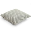 Popcorn Knit Grey Melange Pink Cushion Cover 16X16  Inches