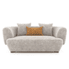 Brie 2 Seater Fabric Sofa In Turtledove Beige