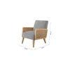 Evant Ratan Accent Chair in Red Colour