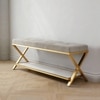 The Origami Metal Bench in Grey Finish