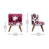 Easy Lounge Chair with Cushion in Pink Color
