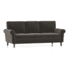 Oxford 3 Seater Fabric Sofa in Smoke Grey Colour