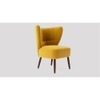 Fitz Accent chair Velvet in Yellow Color
