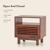 Cambry Solid Wood Bedside Table in Honey Finish