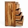 Elder Sheesham Wood Contemporary Chest of Drawers in Teak Finish