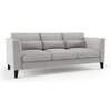 Lewis Sofa (Colour : Vapour Grey, Cushion : Soft, Seater : 3+1+1)