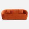 Davis Fabric Sofa (Orange)