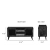 Abigail Solid Wood Free Standing TV Unit in Dual Tone Finish