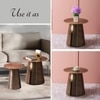 Gilded Iron Side Table in  Finish - Set of 2