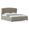 Holmebrook Upholstered Storage Bed In Hydraulic in King Size Shitake Beige Colour