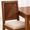 Globally Indian Vikirana Solid Sheesham Wood 4 Seater Dining Table Set 4 Chairs Beige
