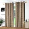Texture Print Pack of 2 Pieces Room Darkning Window Curtains