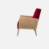 Evant Ratan Accent Chair in Maroon Colour