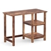 Jackson Sheesham Wood Study Computer Table In Natural Teak Finish