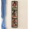 Desert Art Metal Handpainted Kalbeliya Musician Wall Hanging in Multicolour