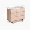 Dune Solid Wood Chest of Drawers in Brown Colour