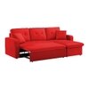 Universe Solid Wood Sofa cum Bed in Red