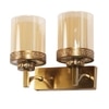 Eliante Modern Wall Lights Mild Steel & Glass Material Antique Gold & Champaign Finish