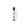 Bijou Black Cotton Floor Lamp with Solid Wood
