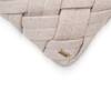 Thames Beige Melange Cotton Knitted Decorative Cushion Cover 12 x 20 Inches